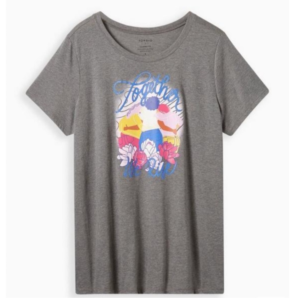 Torrid Everyday Signature Classic Fit Crewneck Tee - Together We Rise, SZ 2X NWT